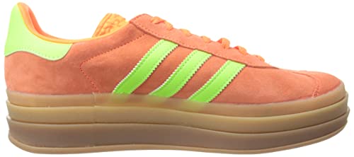 Image of adidas Gazelle Bold Women's Trainers, Solar Orange Solar Green Gum M2, Size 9.5