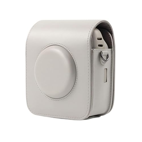 GLBMLMTHZP Bolsas de cámara PU Funda Protectora de la Bolsa de la Bolsa de la Correa del Hombro Retro del Cuero for Adaptarse a Fujifilm Instax Ajuste for Cuadrado sq20 sq10 Bolso de la cámara(Smokey