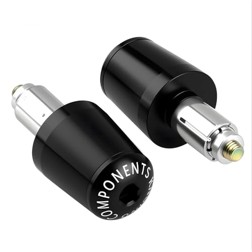 Contrapesos Manillar Moto 7/8' 22mm-24mm motorcycle handlebar end caps De Aluminio, Tapones Universales Para Manillar Compatible Con Motos Deportivas, Naked, Scooter, Cruiser, PUños Moto Antivibración