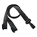 100 - Black Lanyards with Breakaway 5/8" (16mm) Strap and Wide "No-twist" Plastic Hook ending [ 2137-2063 ]