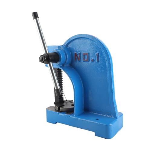Image of Xixian 1T Manual Desktop Arbor Press – Carbon Steel Hand Punch Press for Bearing Installation, Riveting & Brass Tube Assembly