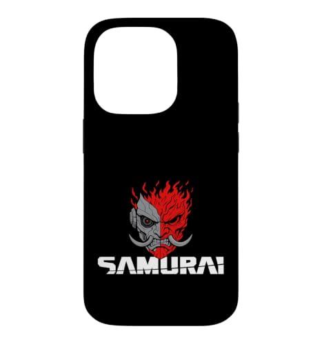 Samurai Japanese Demon Mask Edge Cyber Runners Punk �X�}�z�P�[�X iPhone 14 Pro �p
