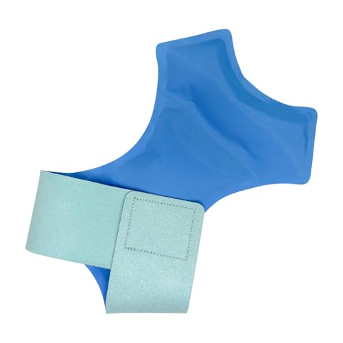 Paquete de hielo de pie tobillo, cubierta de hielo de un pie,Compresa fría y caliente de envoltura de gel portátil reutilizable | Cómodos paquetes de pies de hielo para deportes, atléticos, hogar