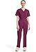 Dickies Womens Signature Elastic Waist Medical Scrubs Pants, Wine, Medium US