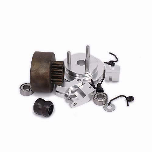 1Set Clutch Bell Hpi 14T Gear Flywheel Assembly Clutch Shoes Flywheel Springs Cone & Engine Nut For 1/8 Rc Car Parts Hsp - (Color: Red) #TOP3