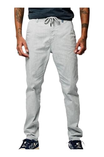 Kaporal, Jeans/Jogging, pour Homme, 98% Coton - 2% Elasthanne, Coupe Tapered Slim, Couleur Pale Indigo, Taille S