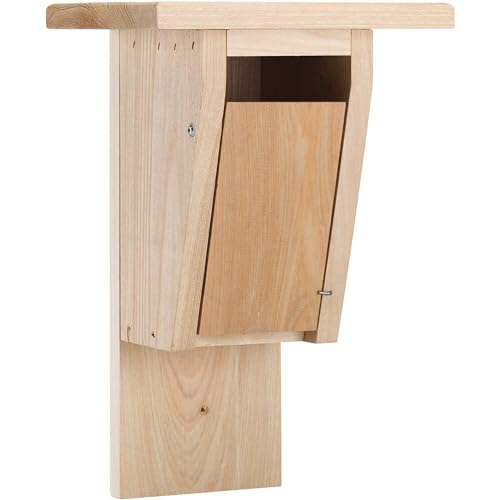 Cypress Sparrow-Resistant Bluebird House | Horizontal Slotted Entrance | Slanted Front Design for Safety & Nest Protection | Durable Weather-Resistant Birdhouse | 9.5' x 7.5' x 15'