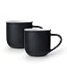 Produktbild Viva Scandinavia Kaffeebecher aus Porzellan, robust, 350 ml, Dunkelblau, 2 Stück