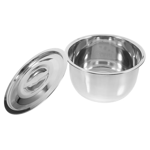 PAMINGONO Robust Stainless Steel Bowl Lids Versatile Kitchen Bowl for Soup Salad Snack Meal Prep Easy to Clean Heat Cold Resistant