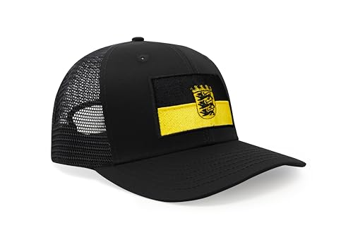 Image of International Tie State Hat for Men and Women, Adjustable Snapback Trucker Baseball Cap with Embroidered Patch
