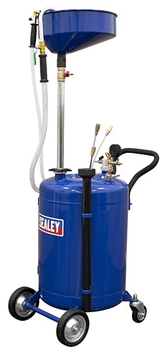 Sealey Ak459Dx Mobile Oil Drainer With Probes 90Ltr Air Discharge