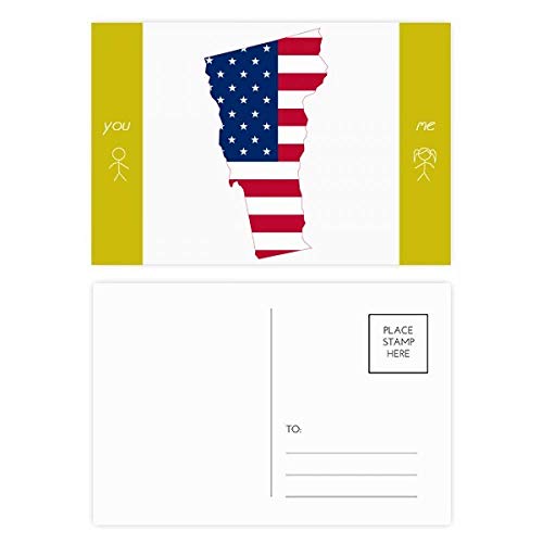 Carte postale Vermont États-Unis format 14x10cm lot de 20 pièces pour correspondance