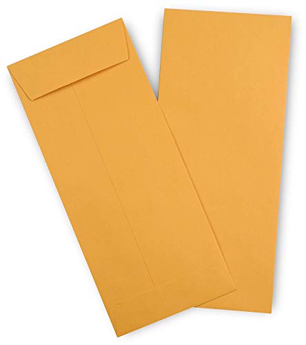 500 Guardian #10 Brown Shipping Policy Envelopes – Adhesive Flap Envelopes for Invoices, Reports & More – Open End…