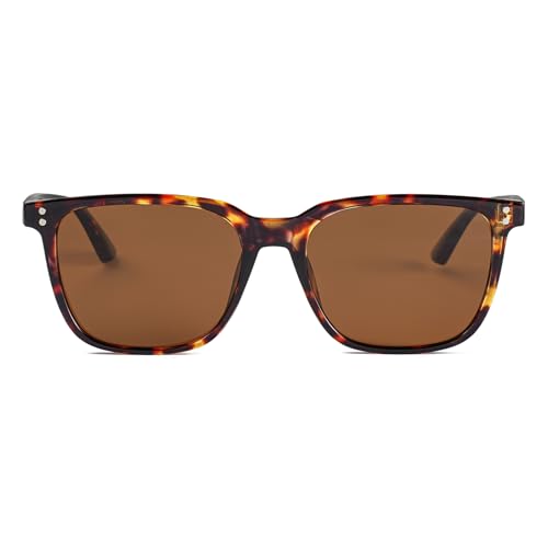 Image of Gleyemor Polarized Mens Square Sunglasses UV400 Protection Sun Glasses