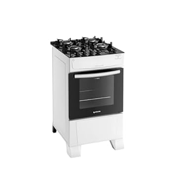 Fogão Atlas 4 Bocas branco Mônaco Top Glass com Acendimento automático - Bivolt