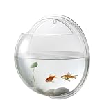 Alipis Acrylic Fish Bowl, Wall Mounted Round Glass Vase, Fish Tank, Aquarium, Betta Fish, Air Plant Terrarium, Hydroponic Pot