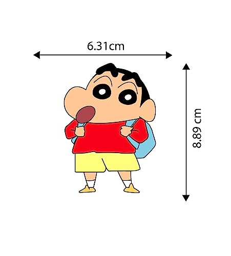 Image of Wooden Shinchan Fridge Magnet Attractive Cartoon Theme Magnet for Indoor Decoration (Pack of 1)