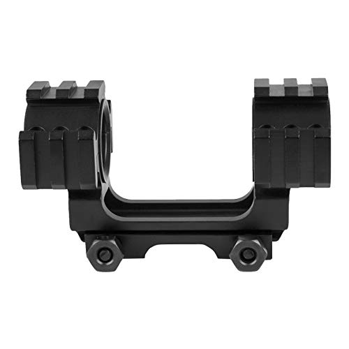 Rail Picatinny de Anillo Doble con Nivel de Burbuja para Airsoft Tactico Accesorios Rifle y Armas Montaje de Alcance Soporte de Visor, Linterna Riel Carril Adaptador Weaver