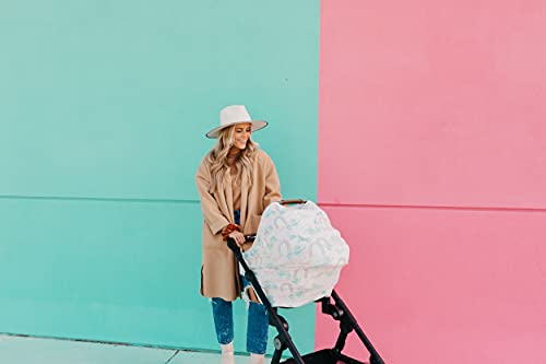 Image of Copper Pearl Nursing Cover for Breastfeeding - Multi-Use Baby Car Seat Canopy, Stroller Shade & Breast Feeding Wrap for Women, Stretchy Breathable Carseat Shawl for Boy or Girl, Whimsy