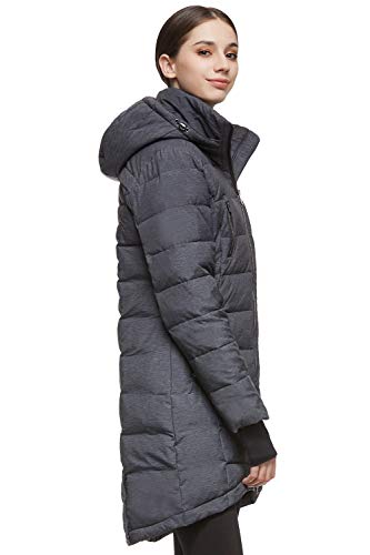 Orolay Women's Down Jacket Coat Mid-Length Darkgrey Xxl #TOP3