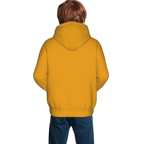 Goldenrod Kid Hoodies Boys Sweatshirts Girls Pullover with Pocket4