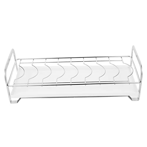 Zerodeko 1Juego Estante de Drenaje de Platos Inoxidable Organizador de Cocina con Base Antideslizante Platos y Tazas Encimeras de Cocina