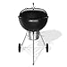 Weber Original Kettle Premium Holzkohlegrill/Porzellanema... Deckel und Kessel, 57 cm Grillfläche, One-Touch-Reinigungssystem, Deckelthermometer, Dreibein-Ständer und Räder, Schwarz