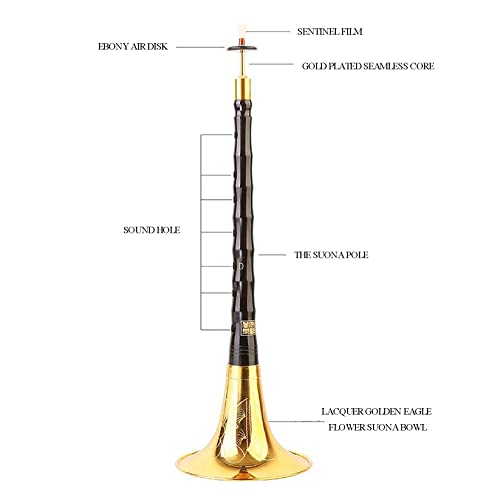 Chinese Musical Instruments - Trumpet Suona Horn - Traditional Chinese Folk Wind Musical Instrument - Gifts For Kids (C Key) #TOP1