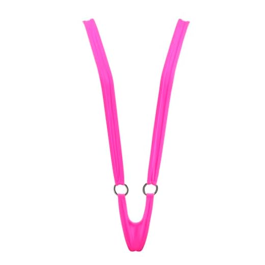 SHERRYLO Mini Micro Bikini Extreme Traje de baño Slutty Slingshot Sexy Sling Bikinis G String Tanga Lencería Tirantes Microkini, 20107-fucsia, Talla única
