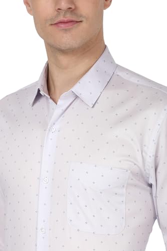 Image of Peter England Men's Cotton Print Slim Fit Shirt