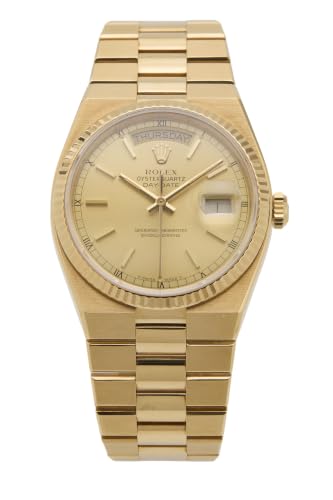 Rolex, Pre-loved 18K Gold Oyster Quartz Day-Date President 19018 36mm