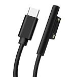 AIYEEN USB-C Male to Surface Magnetic Charging Cable, Supports PD up to 45W (15V/3A) Fast Charging, Compatible with Microsoft Surface Pro 7/6/5/4/3 Go/Book Surface Laptop 4/3/2, 1m/3.28ft