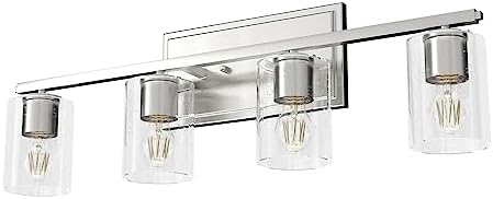 Hunter Fan Company 48032 Kerrison Vanity Lighting, Brushed Nickel