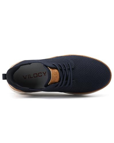 Image of VILOCY Boy's Slip On Casual Dress Sneaker Hands Free Fashion Shoes Comfortable Oxfords Mesh Tennis Breathable School Uniform Formal Church Shoes(Little Kid /Big Kid)