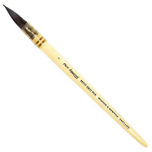 Winsor & Newton 5250303 Pure Squirrel tvättborste för akvarellfärger, utmärkt färgabsorptionsförmåga och färgkontroll – nr – 11 mm