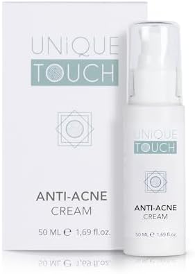 Unique Touch Anti-Acne Cream Skin Care Face Moisturizer Minimizes Dryness Skin Barrier for Smoother Brighter Tigher Skin 50 ML 1,69 fl.oz.