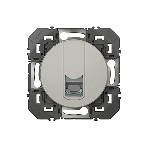 Legrand - Shielded RJ45 cat6 STP Dooxie Socket with Aluminium Finish - Blister Pack - Image 3