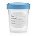 Vakly Sterile Specimen Urine Cups Individually Bagged with Lids [5 Count] 4 oz Clear Collection Cup - Leak Proof Screw On Covers - 4.5 Compacity Specimens Jars – Safe Pee, Stool, Semen Sample Testing