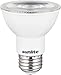 Sunlite 87931 LED PAR20 Long Neck Spotlight Bulb, 8 Watt (50W Halogen EQ), 500 Lm, 40Â° Flood Beam, Medium E26 Base, 90 CRI, Waterproof, Dimmable, Title-20/24/CEC Compliant, 3000K Warm White, 1 Count