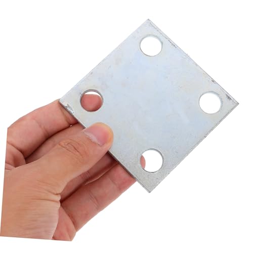 Plaque soudable acier robuste avec trous d'ancrage pour installation facile de structure