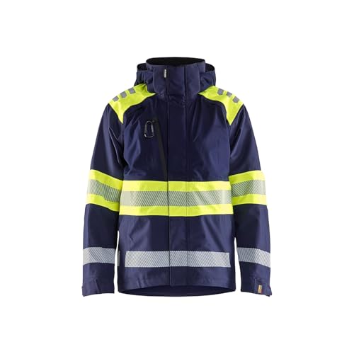 Chaqueta de trabajo de alta visibilidad Blaklader hardshell 4420 color azul marino talla 4XL