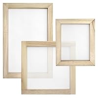 GYSRXS 3 Stück Papier Schöpfen Set 3 Größen Papierherstellung Rahmen Papierschöpfrahmen Sieb für DIY Papiers Handwerk Karten(Weiß)