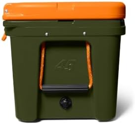 YETI Tundra 45 Cooler, Olive/King Crab Orange - 4