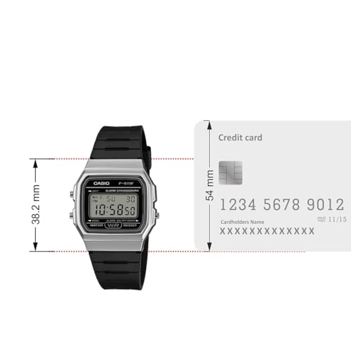 Image of Casio Youth F-91WM-1BDF Digital Clear Watch Unisex (D411)