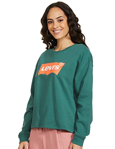 Image of Levi's Women's Cotton Regular Fit Styled Crew Neck Sweatshirt