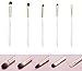 Anne's Giverny Eyeshadow Brush Set Blending Crease Smudge Eyeliner Detailer Kit in 5pcs Eyebrow Makeup Brushes