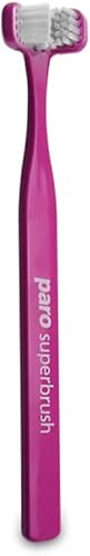 Paro Superbrush 3 en 1, cepillo de dientes suave con triple cabeza, limpieza a fondo todos los lados