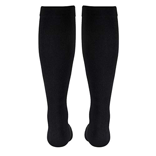 Image of Truform Medical Compression Socks, Knee High Length, Over the Calf Fit | Men's Dress Sock Style, Class II Medical Device, Highest mmHg Support without a Prescription