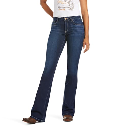 ARIAT Women’s Ultra Stretch Perfect Rise Katie Flare Jean Blue
