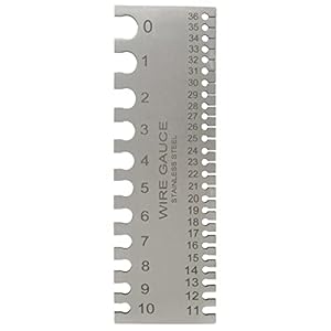 Pitadue Edelstahl Drahtdickenmesser Modell 36